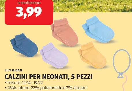 CALZINI PER NEONATI