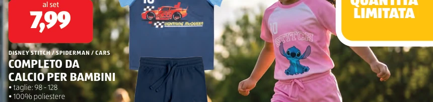 COMPLETO DA CALCIO PER BAMBINI