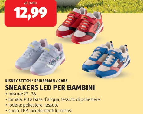 SNEAKERS LED PER BAMBINI