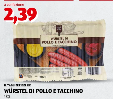 WÜRSTEL DI POLLO E TACCHINO