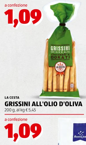 GRISSINI ALL'OLIO D'OLIVA