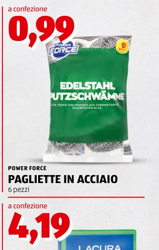 PAGLIETTE IN ACCIAIO