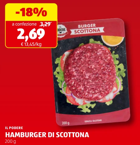 HAMBURGER DI SCOTTONA