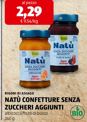 NATÙ CONFETTURE SENZA ZUCCHERI AGGIUNTI