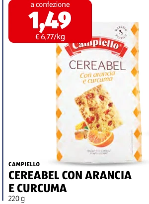 CEREABEL CON ARANCIA E CURCUMA