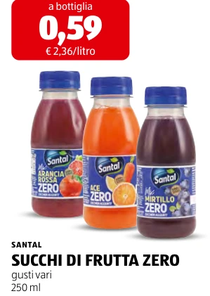 SUCCHI DI FRUTTA ZERO