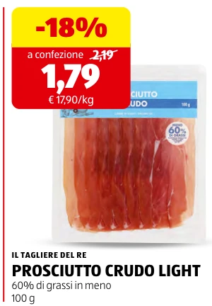 PROSCIUTTO CRUDO LIGHT