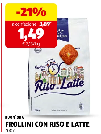 FROLLINI CON RISO E LATTE