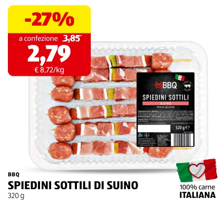SPIEDINI SOTTILI DI SUINO