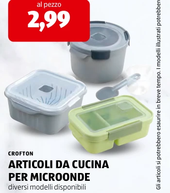 ARTICOLI DA CUCINA PER MICROONDE