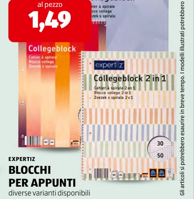 BLOCCHI PER APPUNTI