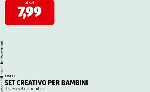 SET CREATIVO PER BAMBINI