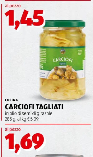 CARCIOFI TAGLIATI