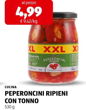 PEPERONCINI RIPIENI CON TONNO