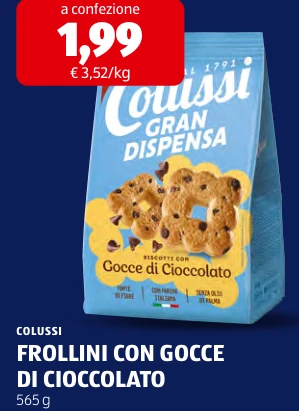 FROLLINI CON GOCCE DI CIOCCOLATO