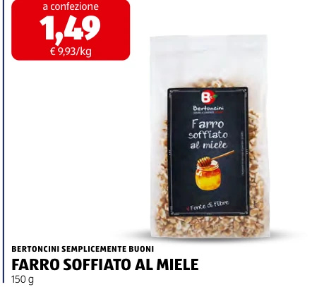 FARRO SOFFIATO AL MIELE
