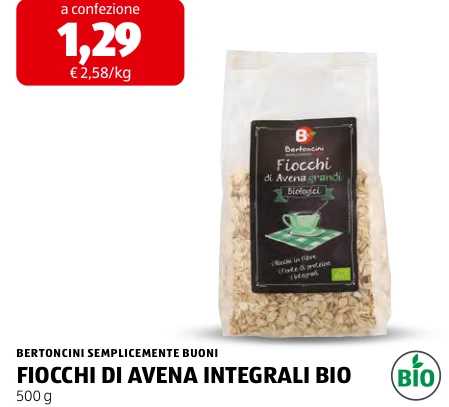 FIOCCHI DI AVENA INTEGRALI BIO