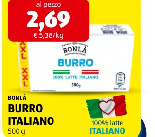 BURRO ITALIANO - Bonlà