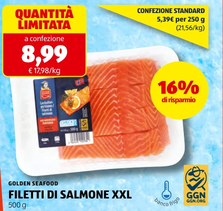 FILETTI DI SALMONE XXL - Golden Seafood