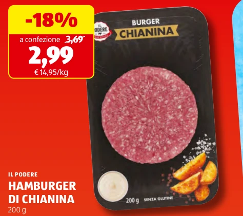 HAMBURGER DI CHIANINA - Il Podere