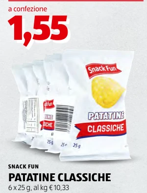 PATATINE CLASSICHE - Snack Fun