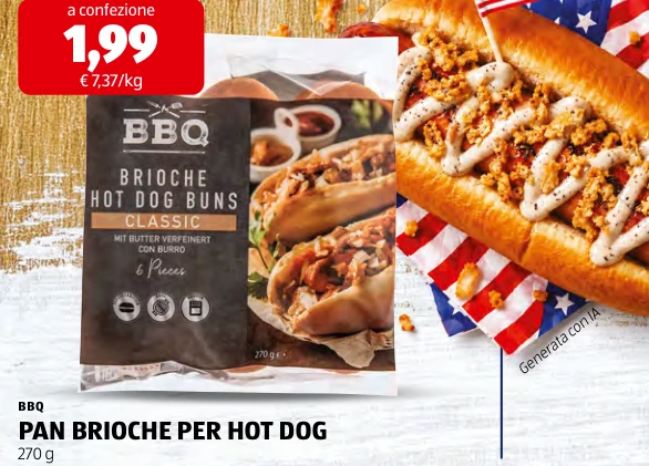 PAN BRIOCHE PER HOT DOG - Bbq