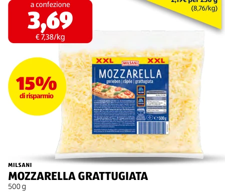 MOZZARELLA GRATTUGIATA - Milsani
