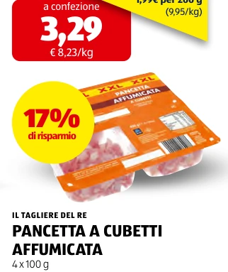 PANCETTA A CUBETTI AFFUMICATA - Il Tagliere Del Re