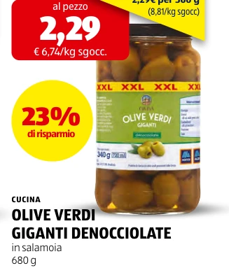 OLIVE VERDI GIGANTI DENOCCIOLATE - Cucina