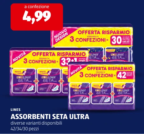 ASSORBENTI SETA ULTRA - Lines