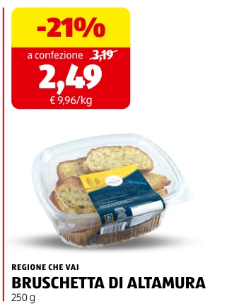 BRUSCHETTA DI ALTAMURA - Regione Che Vai