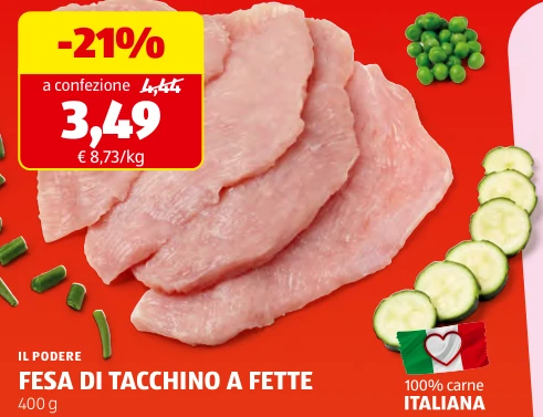 FESA DI TACCHINO A FETTE - Il Podere