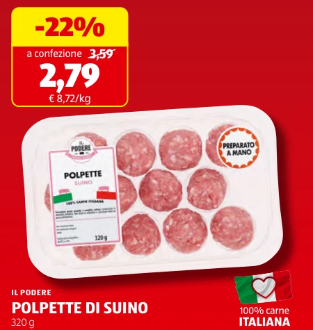 POLPETTE DI SUINO - Il Podere