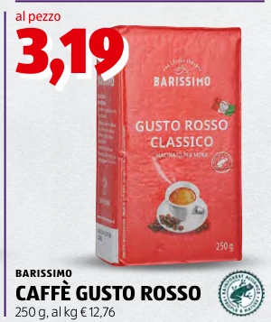 CAFFÈ GUSTO ROSSO - Barissimo