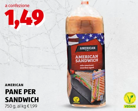 PANE PER SANDWICH - American