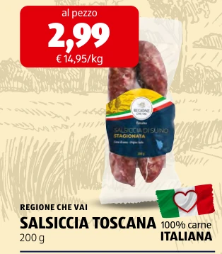 SALSICCIA TOSCANA - Regione Che Vai