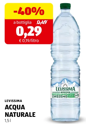 ACQUA NATURALE - Levissima