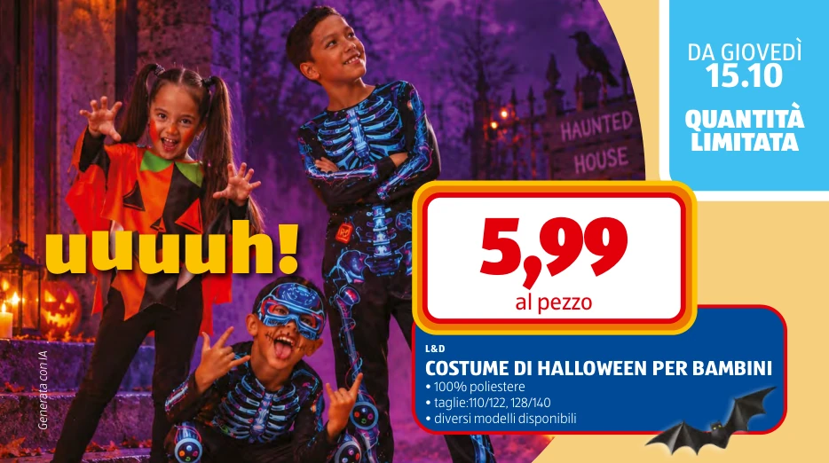 COSTUME DI HALLOWEEN PER BAMBINI - L&D