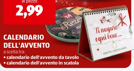 CALENDARIO DELL'AVVENTO