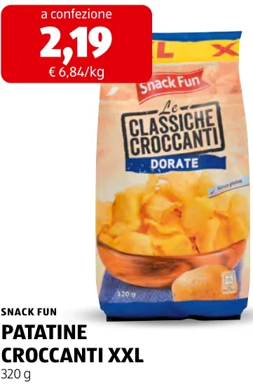 PATATINE CROCCANTI XXL - Snack Fun