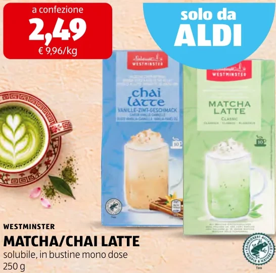 MATCHA/CHAI LATTE - Westminster