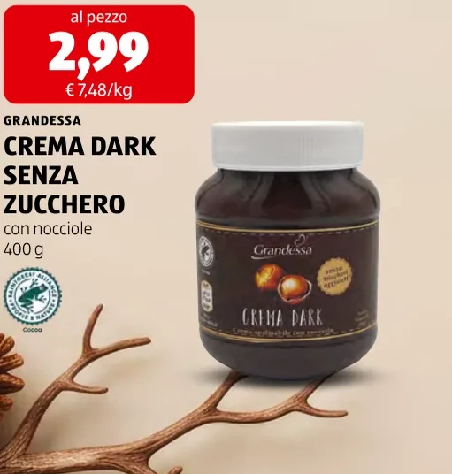 CREMA DARK SENZA ZUCCHERO - Grandessa