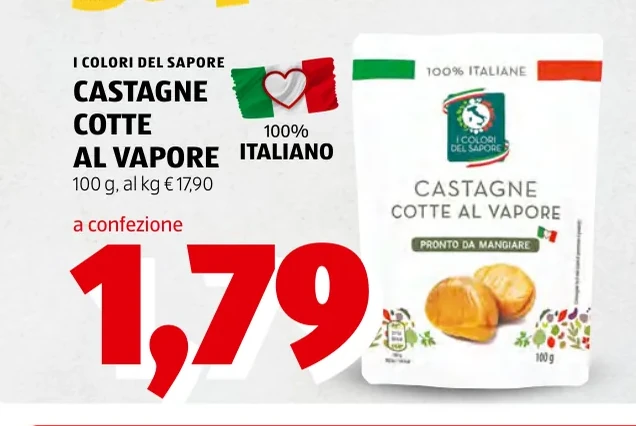CASTAGNE COTTE AL VAPORE - I Colori Del Sapore