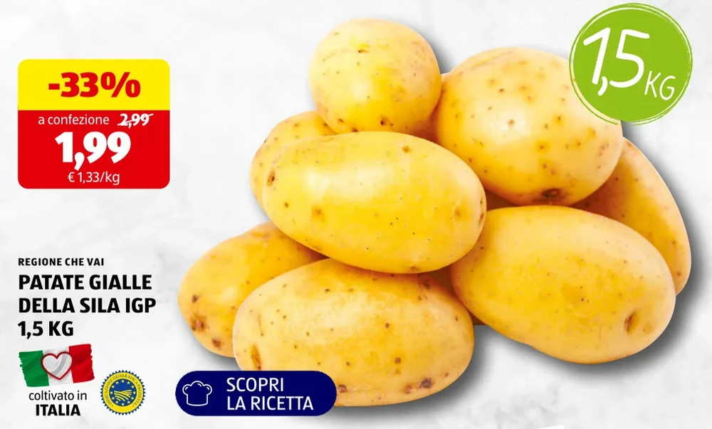 PATATE GIALLE DELLA SILA IGP - Regione Che Vai
