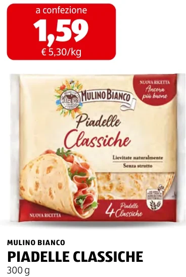 PIADELLE CLASSICHE - Mulino Bianco