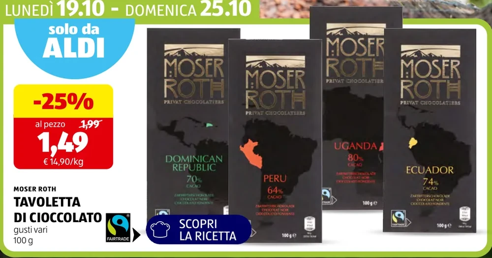 TAVOLETTA DI CIOCCOLATO - Moser Roth