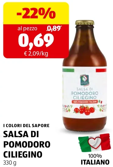 SALSA DI POMODORO CILIEGINO - I Colori Del Sapore