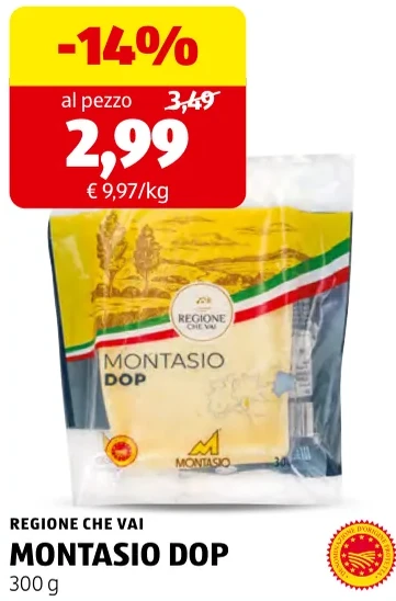 MONTASIO DOP - Regione Che Vai