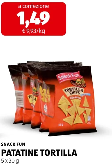 PATATINE TORTILLA - Snack Fun