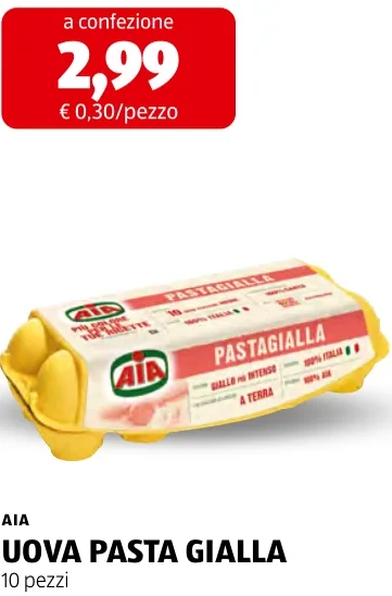 UOVA PASTA GIALLA - Aia